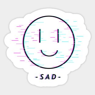 Sad Original Design Sticker